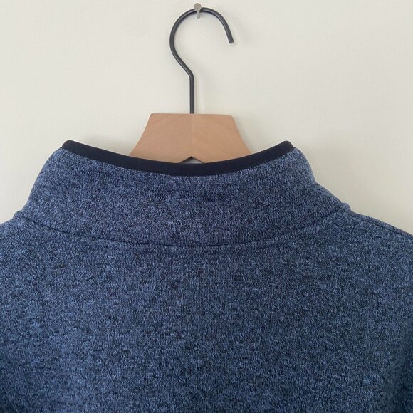 Beverly Hills Polo Club Men's (XL) Fleece Blue & Black 3/4 Zip Pull Over - Picture 8 of 10
